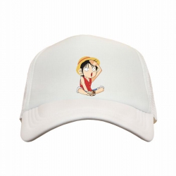 One Piece Luffy white reseau B...