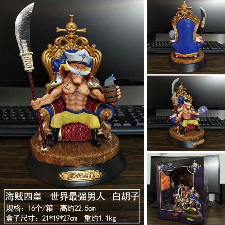 One Piece Four Emperors Edward Newgate Change face and change hands Boxed Figure Decoratation 22.5cm a box of 16