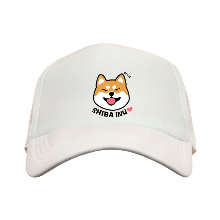 Doge White Mesh material Sunhat