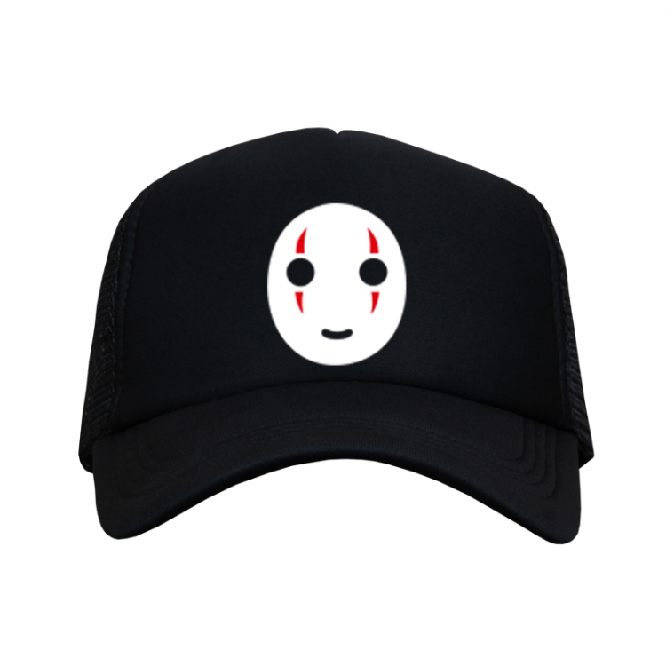 Spirited Away No Face man Black Mesh material Sunhat