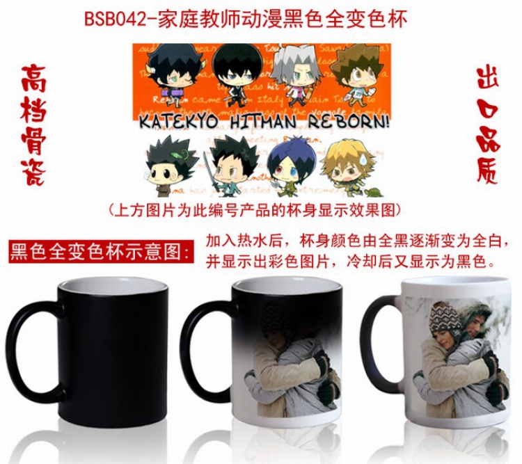 HITMAN REBORN Anime Black Full color change cup BSB42