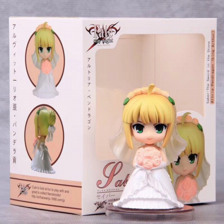 Fate stay night 2 generations Q version 035 Wedding dress Siba Boxed Figure 10CM