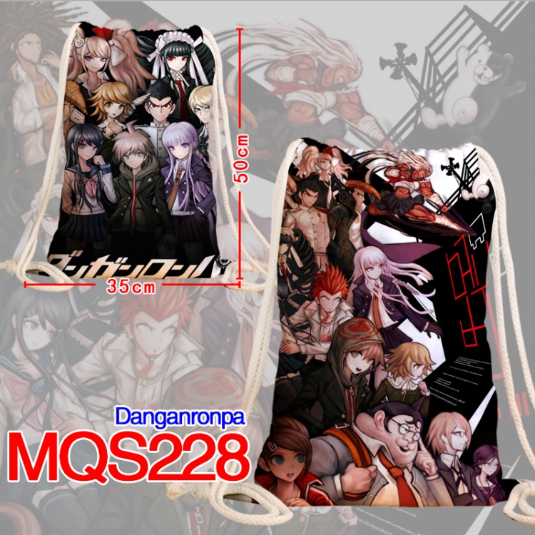 Dangan-Ronpa Double sided Full Color bag backpack Beam pocket 35X50CM MQS228