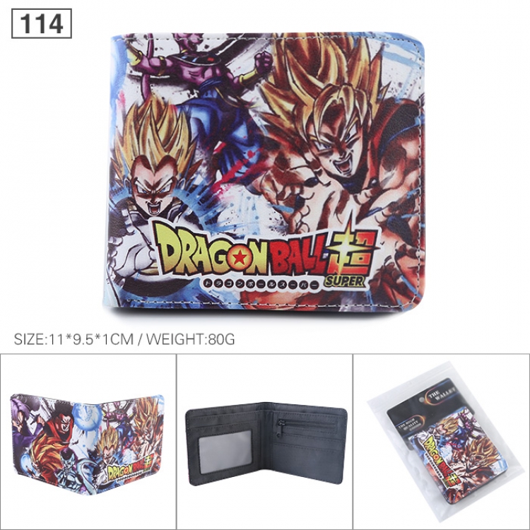 DRAGON BALL Full color printed short Wallet Purse 11X9.5X1CM 80G 114