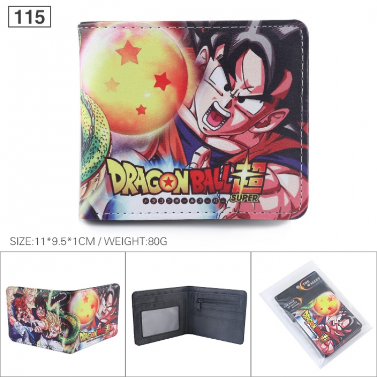 DRAGON BALL Full color printed short Wallet Purse 11X9.5X1CM 80G 115