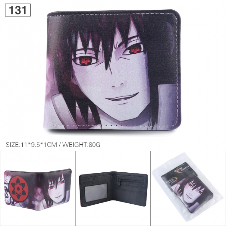 Naruto Full color printed short Wallet Purse 11X9.5X1CM 80G  131