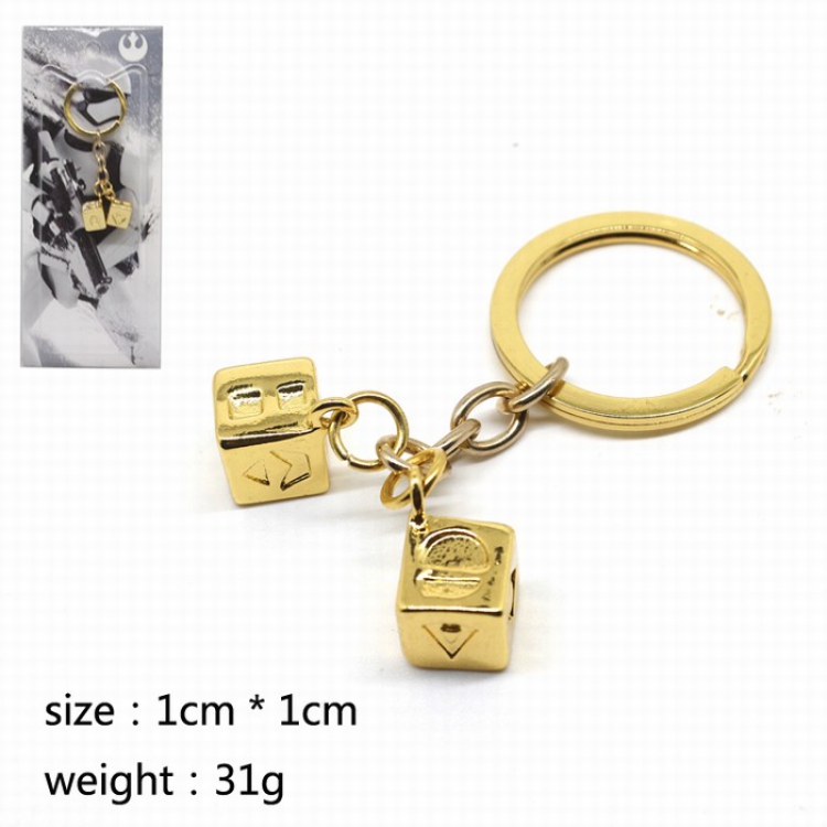 星球大战金色项链 1X1CM 34G Star Wars Gold Key Chain 1X1CM 34G