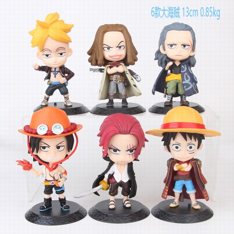 One Piece 6 models Bagged Figure Decoration 13CM 0.85KG a box of 25 price for 6 pcs