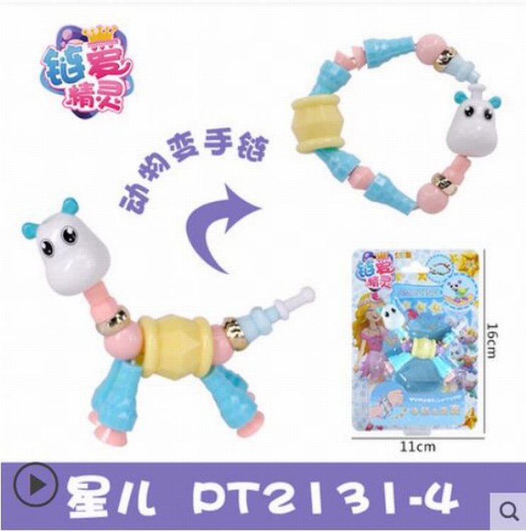 Chain love elf Star Cute Cartoon Pets Deformation Bracelet Boxed price for 5 pcs