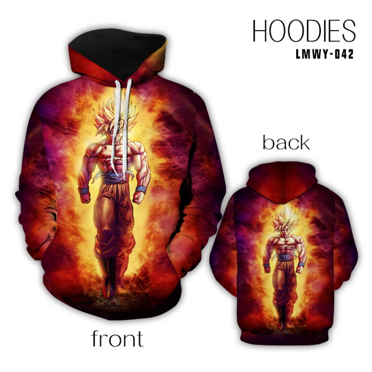 DRAGON BALL Full color health cloth hooded pullover sweater S M L XL XXL XXXL preorder 2days LMWY042