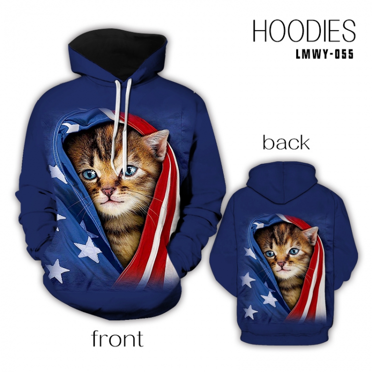 Cartoon Full color health cloth hooded pullover sweater S M L XL XXL XXXL preorder 2days LMWY055