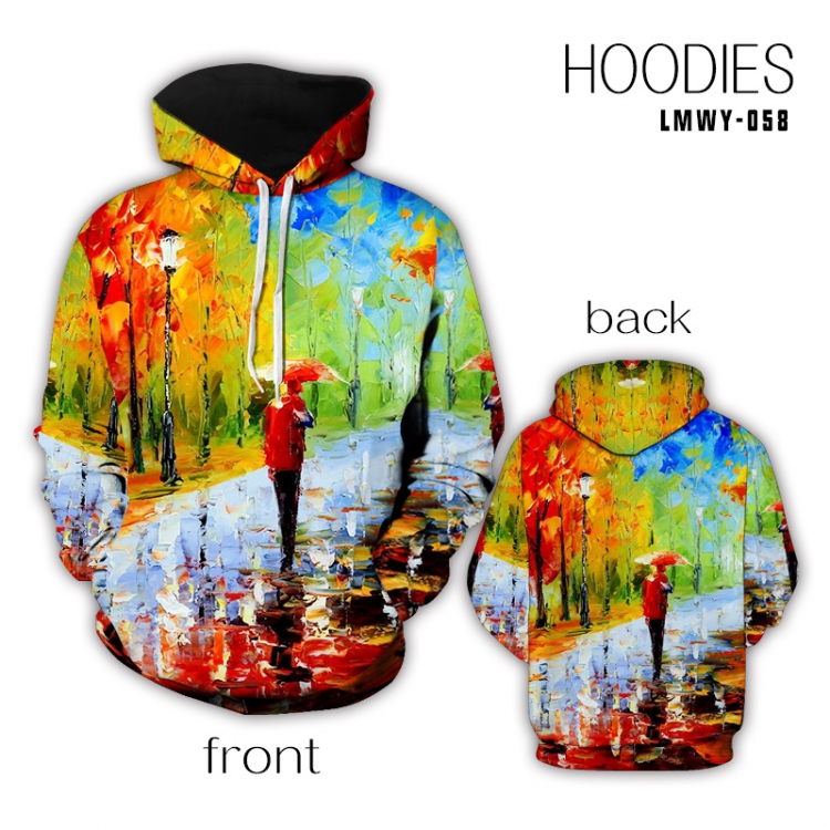 Cartoon Full color health cloth hooded pullover sweater S M L XL XXL XXXL preorder 2days LMWY058