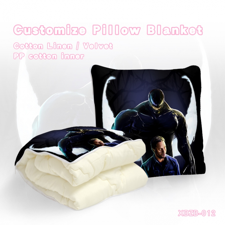 Venom（40X40CM) Dual-use folding plush pillow (120X140CM) XBZB-012