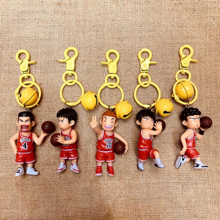 Slam Dunk Anime cartoon Key Chain Pendant 5 models price for 5 pcs mixed colors