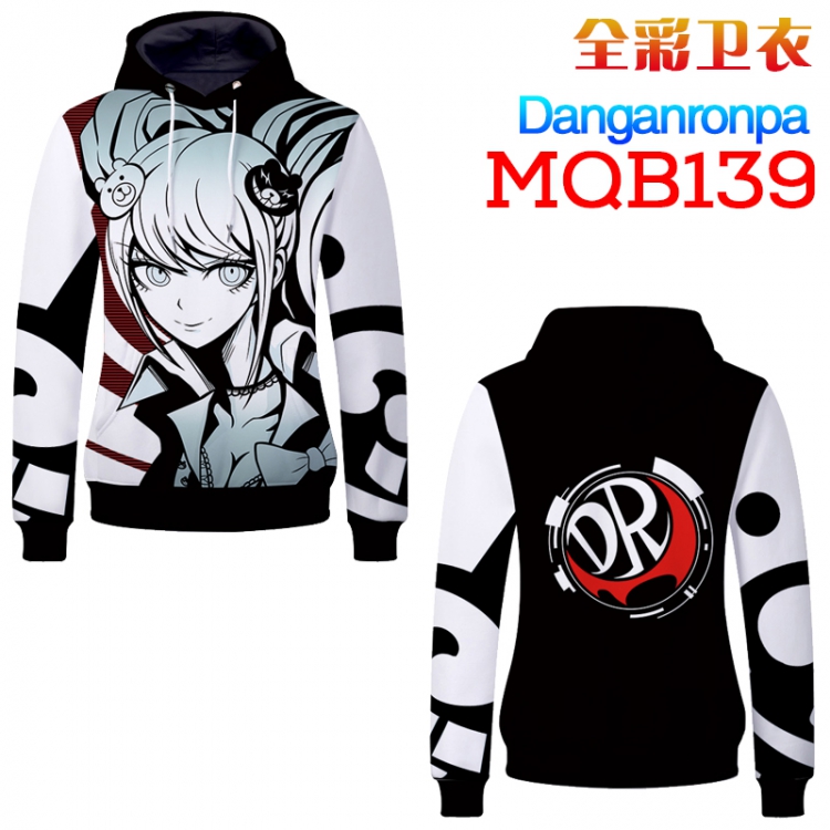 Dangan-Ronpa Full Color Long sleeve Patch pocket Sweatshirt Hoodie M L XL XXL  XXXL MQB139