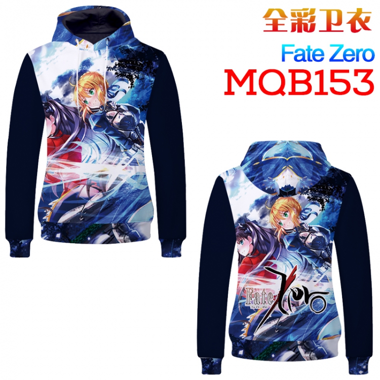 Hat Fate stay night Full Color Long sleeve Patch pocket Sweatshirt Hoodie M L XL XXL  XXXL MQB153