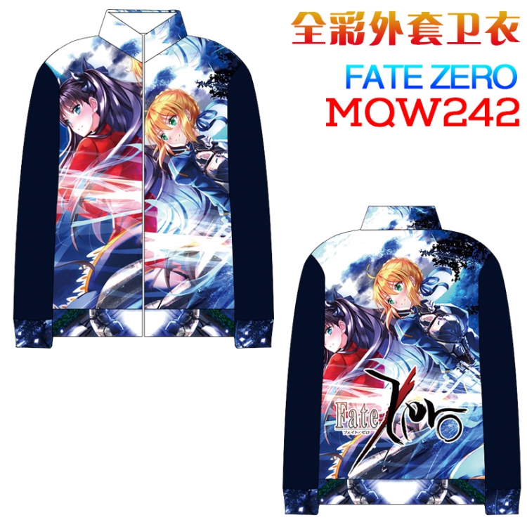 Fate stay night Full Color zipper Long sleeve coat Sweatshirt M L XL XXL XXXL MQW242