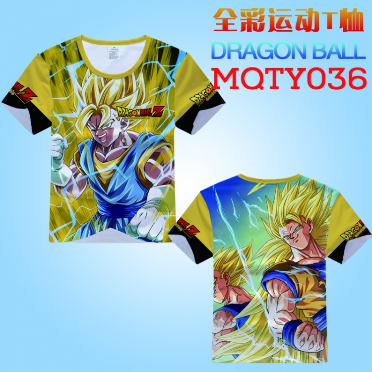 DRAGON BALL Full Color Sports Loose Print Short-sleeved T-shirt EUR SIZE S M L XL XXL XXXL MQTY036