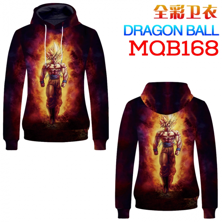 DRAGON BALL Full color long sleeve with hat sweater M L XL XXL XXXL MQB168