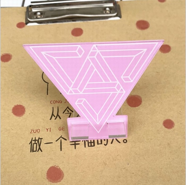 Seventeen Acrylic mobile phone bracket OPP bag Decoration 8CM price for 10 pcs