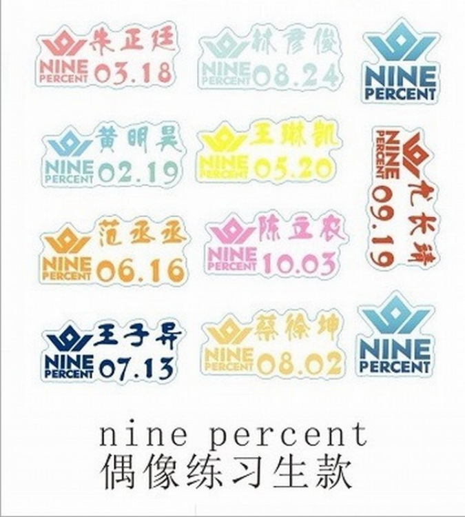 Idol trainee Mobile phone sticker OPP bag price for 20 pcs