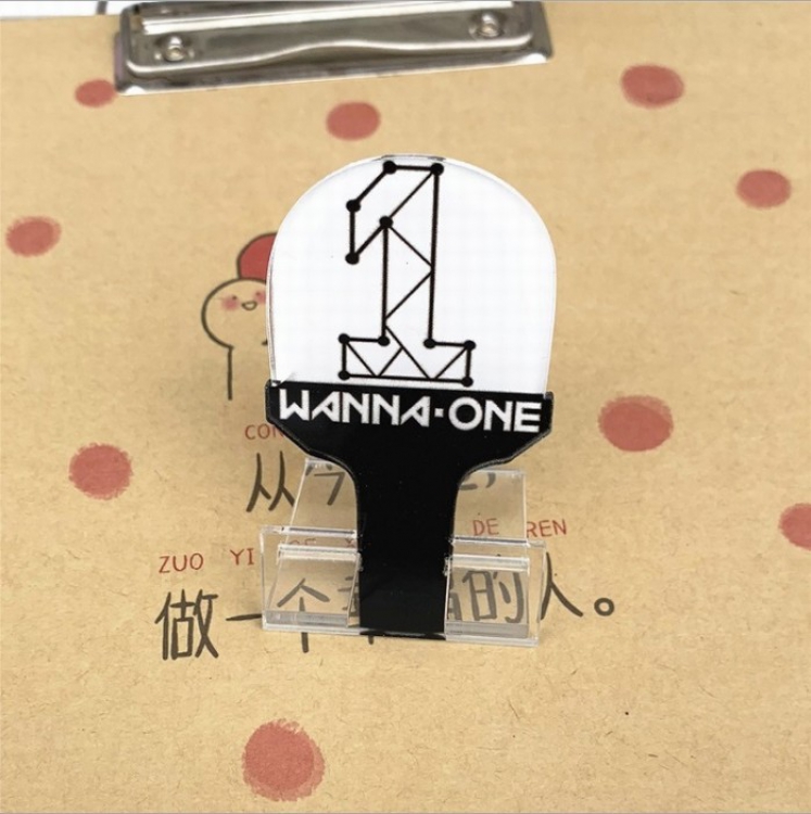 Wanna one Acrylic mobile phone bracket OPP bag Decoration 8CM price for 10 pcs