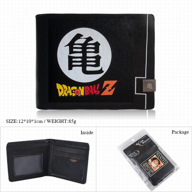 Dragon Ball Turtle fairy Full color printed short wallet Purse 12X10X1CM 85G