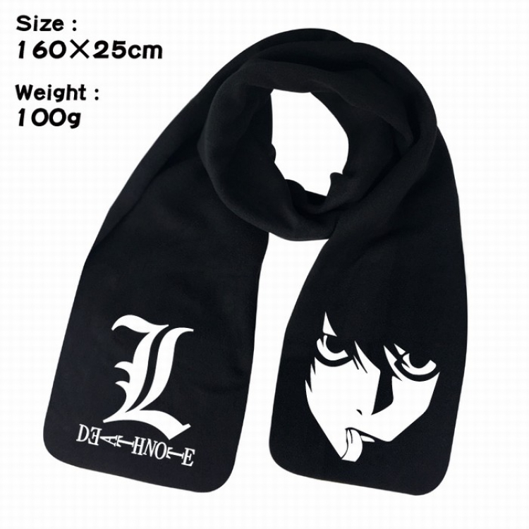 Death note Keep warm Plush Scarf Bib 160X25CM 100G