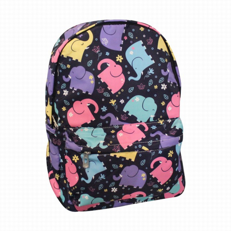 Elephant Canvas Single Layer Two-way Zippered Shoulder bag backpack 39X30X12CM price for 3 pcs