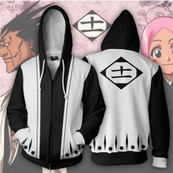 Bleach Hooded zipper sweater c...