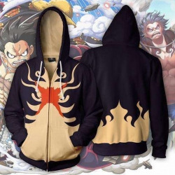 One Piece Hooded zipper sweate...