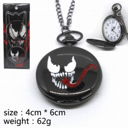 Venom black pocket watch Neckl...