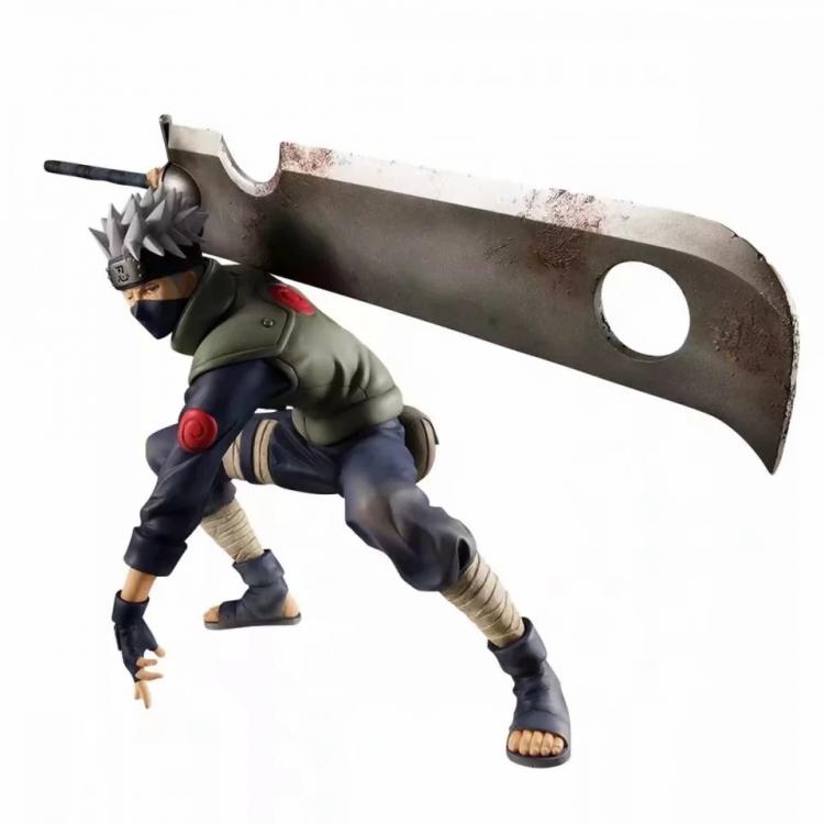 Naruto Broadsword Hatake Kakashi Boxed Figure Decoration 15.5CM 0.53KGS a box of 24