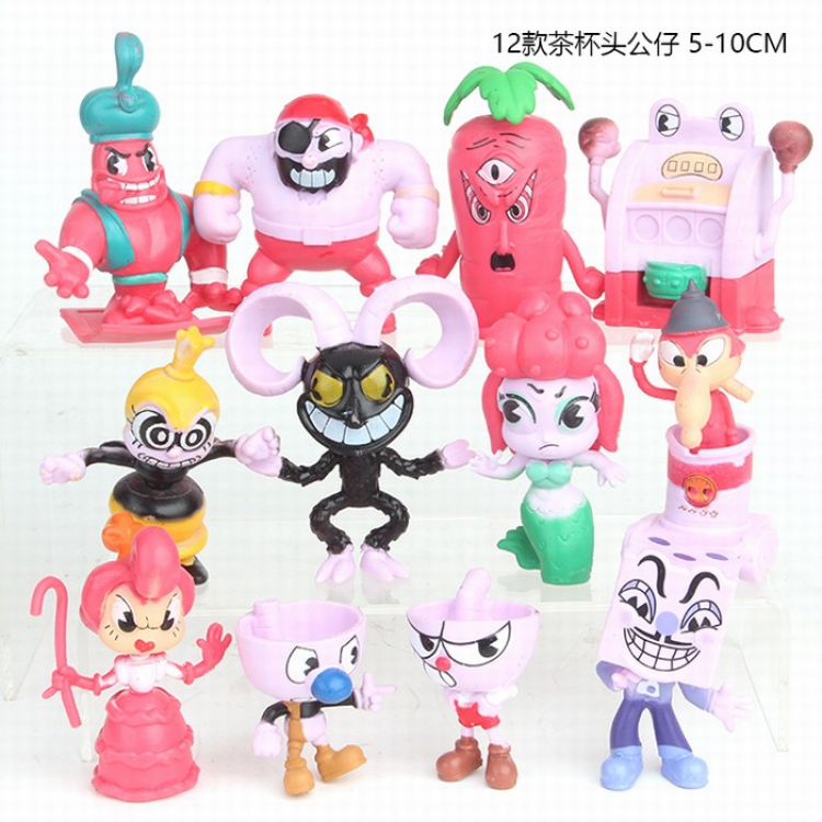 Teacup head Bagged Figure Decoration 5-10 price for 12 pcs