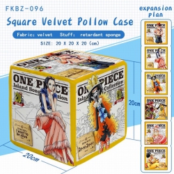 One Piece Plush Square Pillow ...