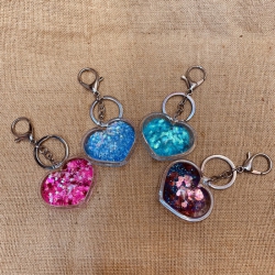 Quicksand heart Keychain penda...