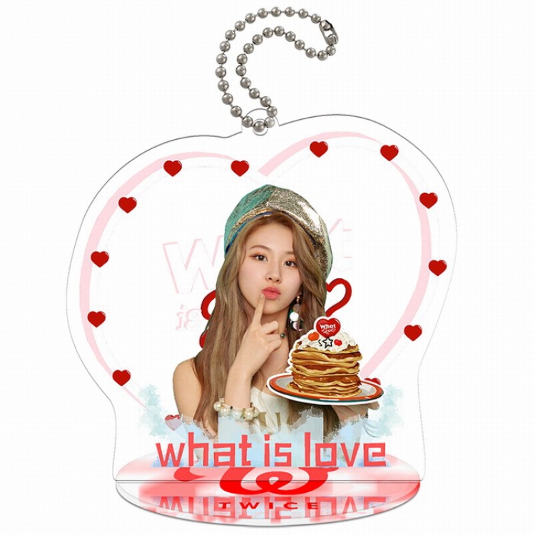 TWICE Small Standing Plates Acrylic keychain pendant 9-10CM Style E