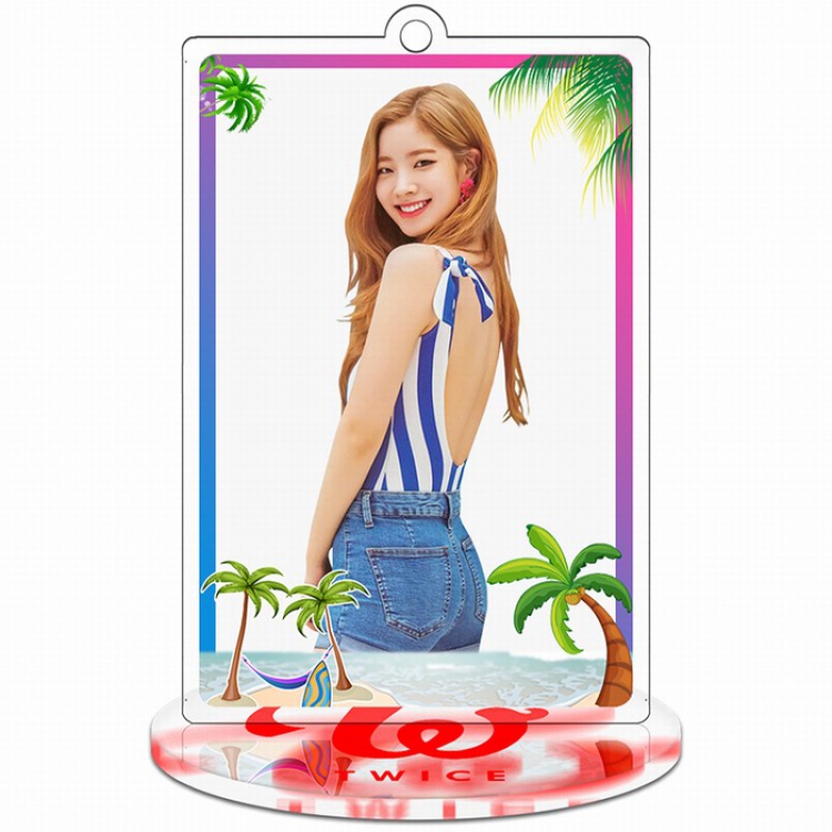 TWICE Rectangular Small Standing Plates Acrylic keychain pendant 9-10CM Style A