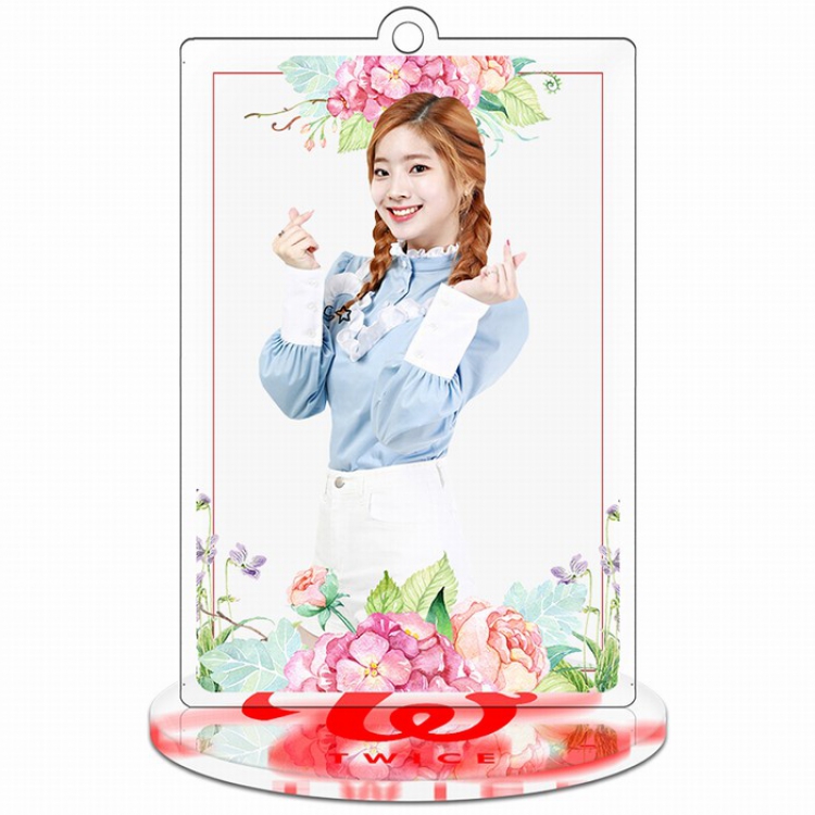 TWICE Rectangular Small Standing Plates Acrylic keychain pendant 9-10CM Style B