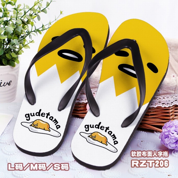 Gudetama Soft glue Cloth surface Flip-flops S.M.L RZT206