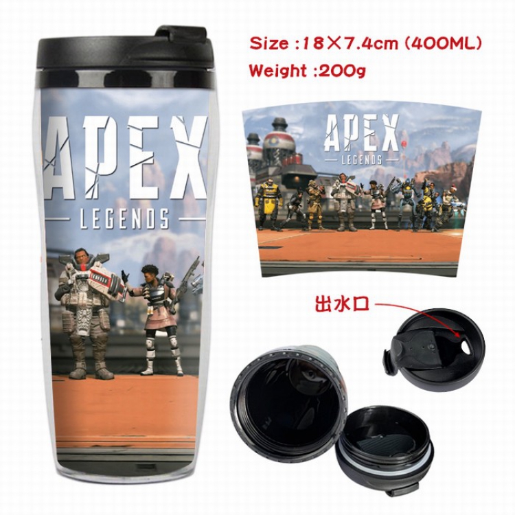 Apex Legends Starbucks Leakproof Insulation cup Kettle 7.4X18CM 400ML Style D