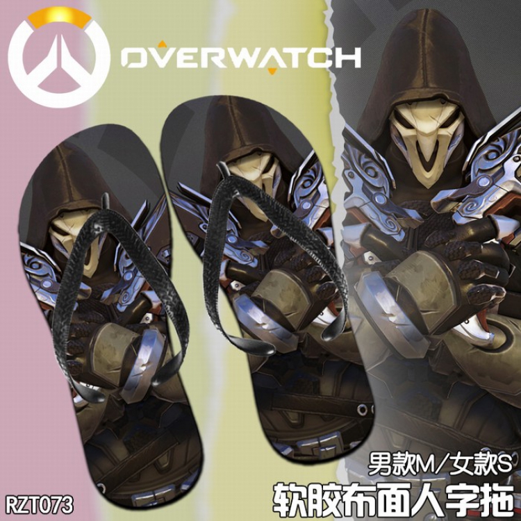 Overwatch Soft glue Cloth surface Flip-flops slipper S.M.L RZT073