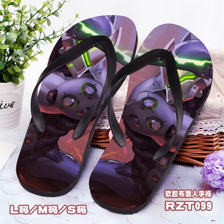 Overwatch Soft glue Cloth surface Flip-flops slipper S.M.L RZT099