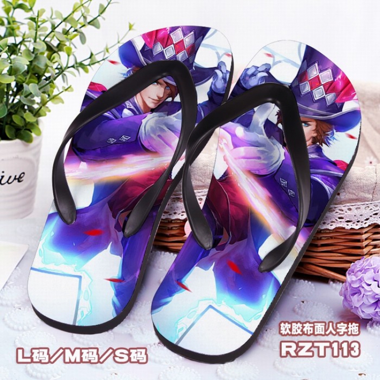 King glory Soft glue Cloth surface Flip-flops slipper S.M.L RZT113