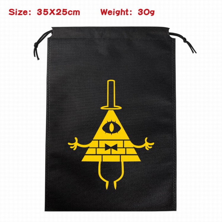 Gravity Falls Canvas drawstring storage pouch bag 35X25CM 30G