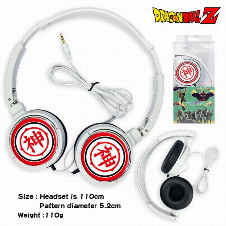 DRAGON BALL Headset Head-mounted Earphone Headphone 110G Style 06