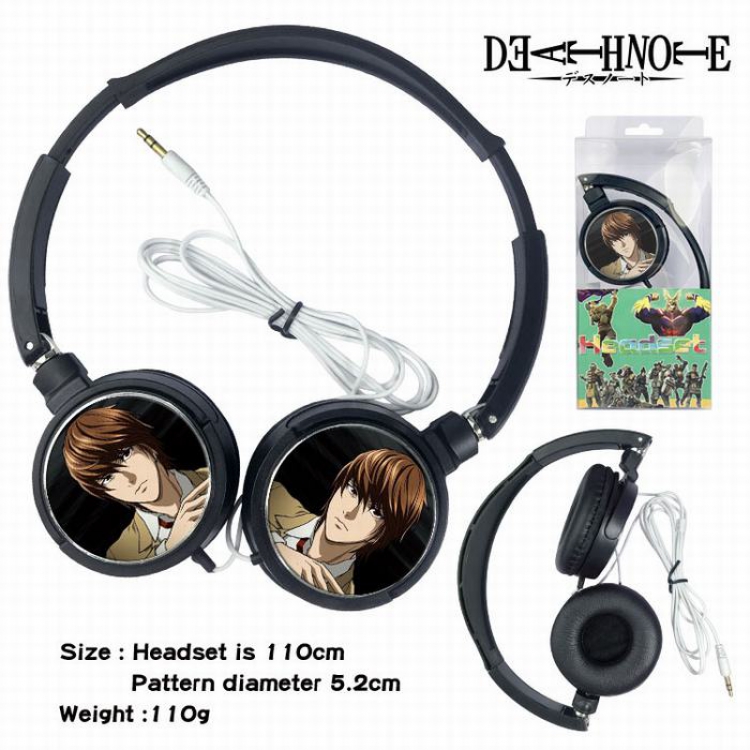 Death note Headset Head-mounted Earphone Headphone 110G Style 02