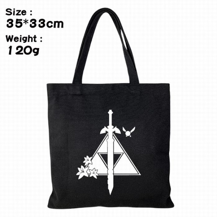 The Legend of Zelda Canvas shopping bag shoulder bag Tote bag 35X33CM 120G Style 3