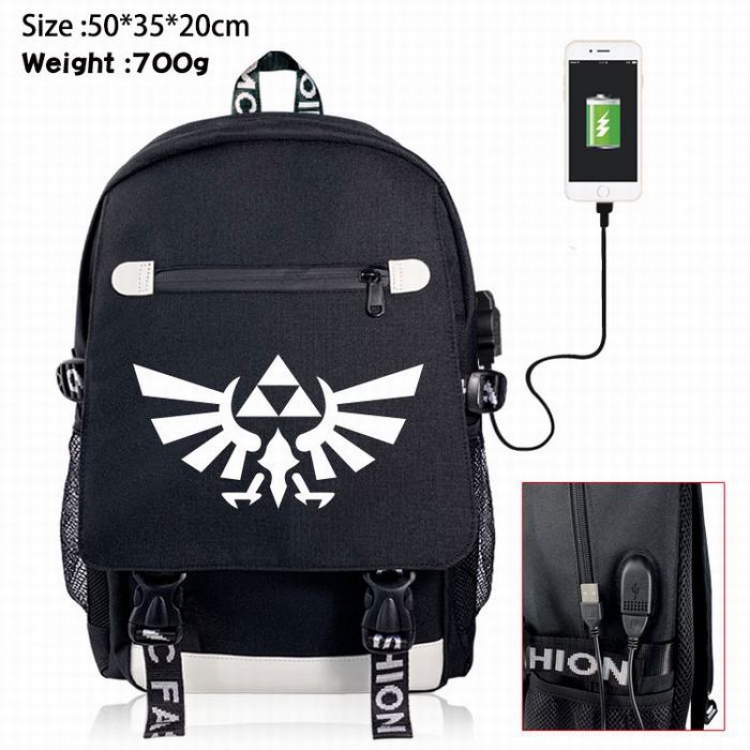 The Legend of Zelda Canvas Data line Backpack Bag