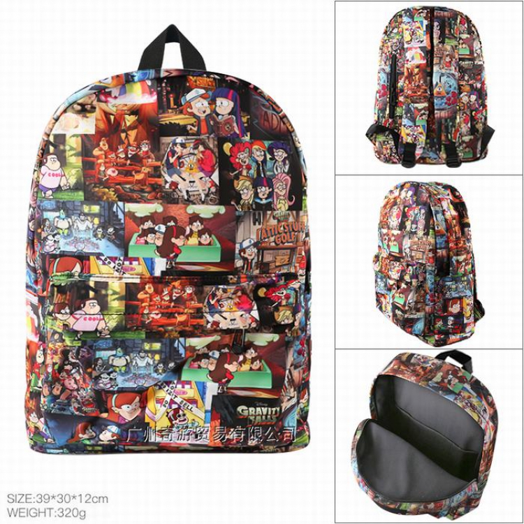 Gravity Falls Cotton imitation nylon composite waterproof fabric Backpack bag